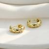 Aretes de plata esterlina 925 para mujer, aretes sencillos de diamantes a cuadros, aretes de moda que combinan con todo, elegantes y de lujo ligero