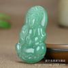 Colgante de Jade Aventurina al por mayor Jade Verde Dorado Jade de Seda Colgante de Guanyin Buda para Hombres y Mujeres Pixiu Flor de Peonía Piedra de Jade Pixiu