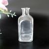 Botella de aromaterapia de vidrio cuadrado de alta gama de 120 ml al por mayor, botella de vidrio blanco cristalino, botella de vidrio para aromaterapia en el hogar, botella de reactivo