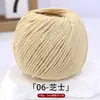 Fio de Algodão Oco para Quatro Estações 2mm Algodão Linho Tricô Manual DIY Chapéu Bolsa Crochê Capa de Copo Fio Redondo Coreano