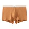 Roupa íntima Masculina de Algodão Boxer de Alta Qualidade Calça Boxer Clássica de Malha Cor Sólida Algodão Cintura Média Respirável Tendência M Calça Boxer