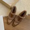 Zapatos Mary Jane de Felpa con Tacón Grueso Estilo Francés Chuyuji para Mujer 2026 Nuevos Zapatos Peludos de Otoño Invierno para la Noche