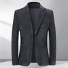 Nueva colección de otoño e invierno: Blazer casual de pana de un solo botón para hombre, elegante y disponible en tallas grandes, adecuado para el trabajo y el uso diario.