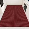 Tapete de siete rayas, cortable, absorbente de agua, antideslizante, a prueba de aceite, resistente a la suciedad, para puerta de entrada, alfombra de cocina