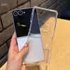 Adequado para Capa de Celular Samsung Zflip7 Totalmente Abrangente, Película de Capa Transparente, Capa Macia de Silicone Integrada, Capa Protetora Simples Anti-Queda