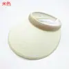 Sombrero de sol de ala ancha, nuevo, sin copa, protector solar, tejido a mano, sombrero de sol de verano para mujer, estilo coreano, de pico de pato, para vacaciones, al aire libre