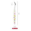 Pinzas Delfín de Alta Precisión Ultraafiladas Chapadas en Oro para Scrapbooking, Pinzas Tratadas Térmicamente para Manualidades, Pinzas para Aplicar Pegatinas, Pinzas para Extensiones de Pestañas