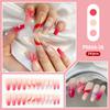 Esmalte de uñas exclusivo transfronterizo Parche de uña postiza de cuadros con pedrería Día de San Valentín ventas directas de fábrica de esmalte de uñas