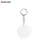 Venta Caliente Transfronteriza Lámina de Aluminio Transferencia de Calor Llavero Metálico de Aluminio en Blanco Llavero de Aluminio para Sublimación Doble Cara DIY