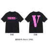 Nova camiseta VLONE JERRY Big V Smoke reflexiva solta de manga curta com flor de cerejeira para homens e mulheres, camiseta de casal de marca de rua, verão