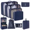 Conjunto de Sacos de Armazenamento para Viagem Transfronteiriça Roupas Roupa Íntima Calças Saco de Embalagem Separado Saco de Armazenamento Roupas Sapatos Bagagem Bolsa de Viagem