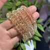 Cristal do Elemento Terra Contas Soltas Flor de Cola Amarela Cristal Amarelo Cristal Torre Facetada Amarela Pedra Olho de Tigre Acessórios para Fazer Pulseiras DIY