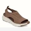 Cross-border Novas Sandálias Femininas Outono e Verão 2021 Malha Sola Grossa Pés Boca de Peixe Voador Tecido Casual Esportes plus size Sapatos Femininos