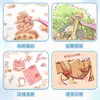 Pegatinas Lindas de Paisaje, Divertidas Pegatinas de Casa de Dibujos Animados 3D para Diario, Pegatinas Educativas 3D de Escena para Aliviar el Estrés para Niñas y Niños