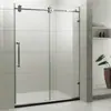 Novo box de chuveiro com porta de correr, porta de vidro divisória sem moldura para separação seco-molhado, porta de chuveiro para banheiro