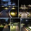 Luz Solar para Césped de Aluminio Fundido Que se Enciende Automáticamente Después del Anochecer, Luz para Jardín de Villa, Luz para Césped Impermeable, Luz de Suelo para Exteriores