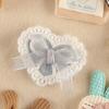 Adornos de etiqueta de bordado a máquina, accesorios, lindo lazo de felpa, pasador para el cabello, anillo de cuero, accesorios para el cabello, parche para ropa, etiqueta de tela