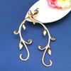 Clipe Folha Acessório de Cabelo Prata Testa Decoração Antigo Belo Enrolamento Ramo Cocar Lateral Liga Masculina Clipe Duplo