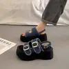 Oferta especial: Sandalias de Suela Gruesa Yierkang para Mujer, Calzado de Verano para Exteriores, Sensación de Alta Gama, Nuevo Modelo 2025 Versátil Sandalias de Cuña Romanas para Playa