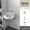 Lavabo de Pared para Uso Doméstico, Juego de Lavabo para Baño en Balcón, Soporte Triangular Simple de Cerámica para Apartamentos Pequeños
