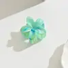 Pinza para el Cabello Cruzada de Flor de Plumeria de Tamaño Mediano de 4 cm, Accesorio para el Cabello de Moda Europea y Americana con Flor de Gradiente de Dos Tonos para Media Recogida