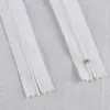 Não. 3 zíper de nylon fechado Branco tamanho acessórios calças zíper curto bolso de roupa zíper braguilha calças de terno masculinas