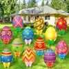 Nuevo Cartel de Jardín de Pascua de Amazon Fiesta de Pascua Huevo Conejo Decoración para Césped de Jardín