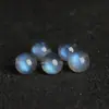 Cuentas de cristal natural 6A gris claro de luna, semiterminadas, piedra lunar azul claro, accesorios de bricolaje, piedra lunar