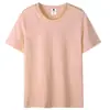 21 piezas de camisetas de manga corta de algodón peinado de 200 gramos, unisex, color liso, peso pesado, cuello redondo, camisetas básicas
