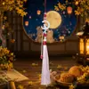Colgante de Borla de Conejo Luna Estrella Caja de Regalo Festival de Medio Otoño Adorno diy Adorno de Solapa Estilo Antiguo Hanfu Adorno de Recuerdo