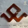 Nueva Flor de Esquina de Techo Estilo Chino Líneas de Madera de Bambú Forma de 7 L Líneas Planas Decoración Sala de Estar Pasillo Líneas de Techo Líneas Decorativas de Techo