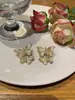 Pendientes de Mariposa Dulces y Frescos con Diseño de Aguja de Plata 925 Tendencia de Personalidad 2024 Nueva Moda Pendientes Elegantes Versátiles para Mujer