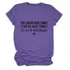 Puedes Hacer Cosas Difíciles Estilo Europeo y Americano Ebay Amazon Sencilla y Elegante Camiseta de Manga Corta con Cuello Redondo para Mujer