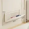 Sapateira para quarto e banheiro, instalação sem furos, armazenamento de chinelos, sapateira multicamadas, prateleira de armazenamento de parede para a entrada