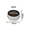 Fábrica de ungüento de visón al por mayor caja de aluminio ungüento de visón nutritivo para cuero aceite para el cuidado del cuero chaqueta de cuero aceite nutritivo glaseado