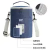 Lancheira Térmica, Portátil para Trabalhadores de Escritório, Uso Doméstico, Recipiente Térmico Extra-Longo para Mulheres, Pequena Lancheira Estudantil, Azul