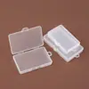 Caja de Plástico Transparente de PP Conectada Tapa abatible Caja para Joyería con Cuentas Caja de Almacenamiento para Joyería y Pendientes Caja Protectora para Tarjetas de Memoria