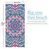 Toalla de Playa Estampada, Chal Protector Solar de Microfibra para Adultos, Toalla Absorbente de Secado Rápido, Toalla de Baño para Natación
