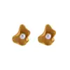 Pendientes de Perla y Flor Mate de Lujo Ligero y Exquisitos, Estilo de Moda y Sencillo, Diseño de Alta Gama, Pendientes Únicos de Nicho para Mujer