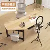 Mesa de Computador, Mesa para Streamer, Ajustável em Altura, Mesa de Computador Móvel, Mesa de Escritório para Streamer, Suporte para Monitor, Estação de Trabalho Rotativa