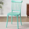 Mesa y Sillas de Comedor para el Hogar, Sillas de Plástico, Sillas con Respaldo, Taburetes de Comedor para Ocio, Sillas Windsor Vintage, Sillas de Comedor para Sala de Estar