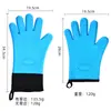 Guantes de Silicona Aislantes del Calor Amazon de Cinco Dedos para Cocina Resistentes a Altas Temperaturas Horno Microondas Guantes Antiescaldaduras Herramientas de Horneado