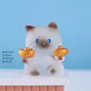 Novo ornamento de resina de gato Siamês de olhos azuis fofo, decoração de mesa de caixa surpresa de artesanato criativo, decoração DIY para carro