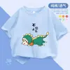2014 # Verano de Algodón Puro Ropa Infantil Camiseta de Manga Corta para Niños Ropa de Verano 2025 Nuevo Estilo Tops de Verano para Niños Medianos y Grandes Niños