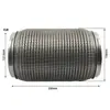 Suporta Inspeção de Fábrica, Conexão Flexível de Escape Sem Solda de 3 Polegadas 76mm com Braçadeira, Tubo Corrugado de Escape em Aço Inoxidável