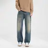 Ropa para Hombre Maple House / Colección Otoño/Invierno 2026: Jeans Rectos Retro Clásicos Americanos, Pantalones Largos Anchos para Hombre