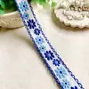 Estilo étnico encaje de tela adornos accesorios fondo camel flores bordadas tela para ropa de algodón adornos para manualidades materiales decorativos