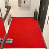 Felpudo de Entrada Modelo Nuevo 2026, Felpudo para Puerta del Hogar, Alfombra Sencilla Roja para Entrada, Felpudo Absorbente de Polvo