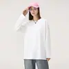 Camiseta Base Manga Longa Algodão Puro Pesado 230g para Mulheres e Homens, Camiseta Unissex, Item Quente do Tiktok, Dropshipping, Atacado, Entrega Rápida
