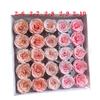 Rosa al por mayor engrosada hidratante de alta calidad simulación flor de jabón de rosa terminada cabeza de flor material para ramo de San Valentín hecho a mano
